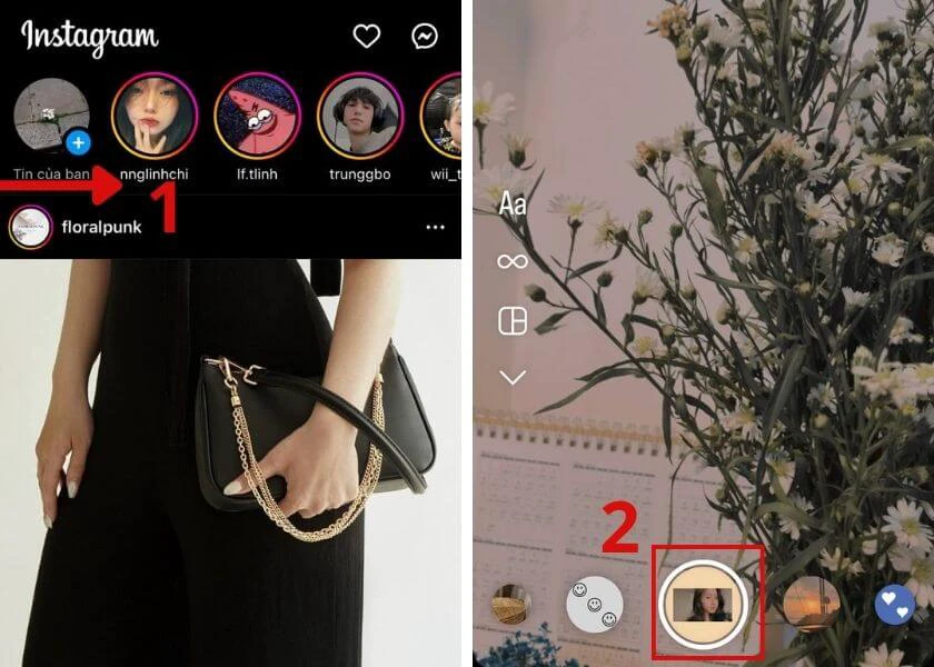 hướng dẫn tạo reup story l&ecirc;n instagram