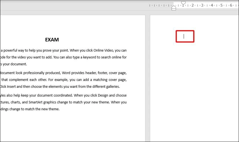 cách dùng tổ hợp phím ctrl + enter để thêm trang mới cho word