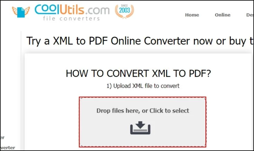 cách chuyển đổi từ file xml sang pdf bằng coolutils