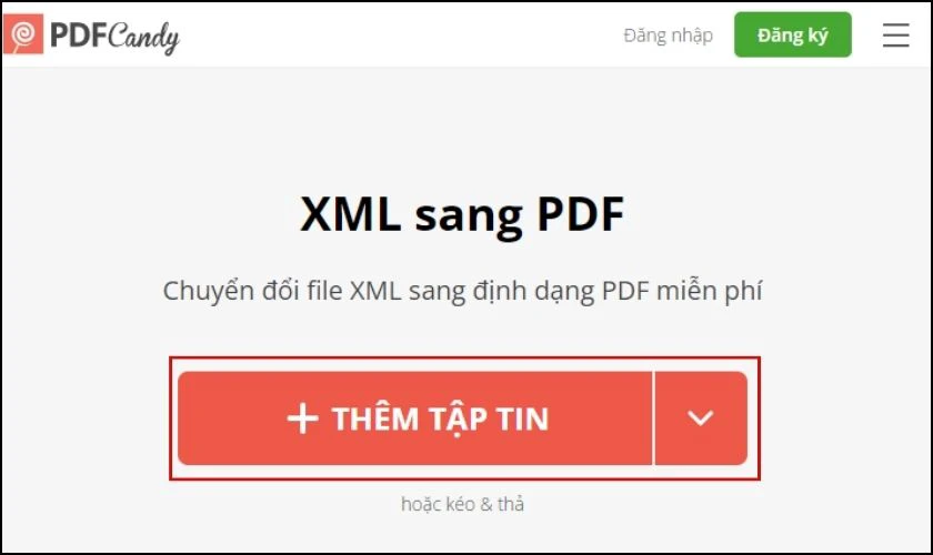 cách chuyển từ xml sang pdf