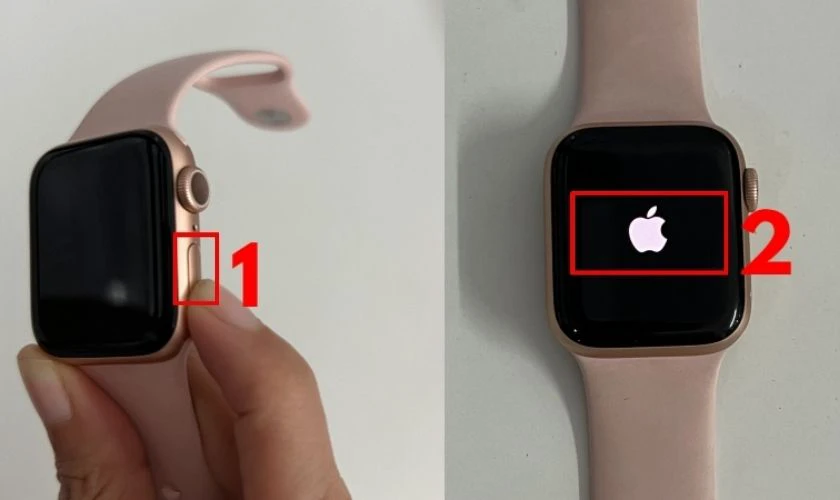 khởi động lại apple watch