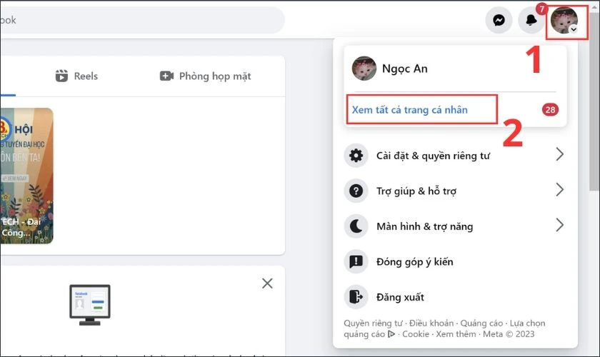 đăng nhập meta business suite trên pc