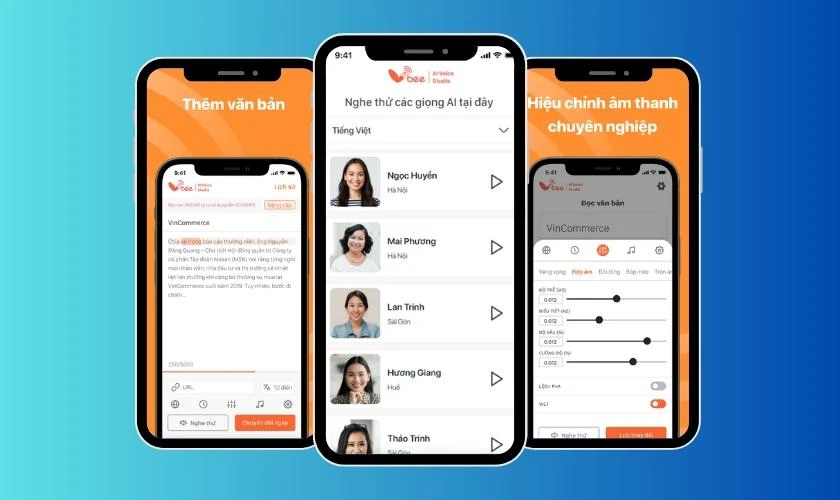Phần mềm đọc văn bản tiếng việt miễn phí Vbee