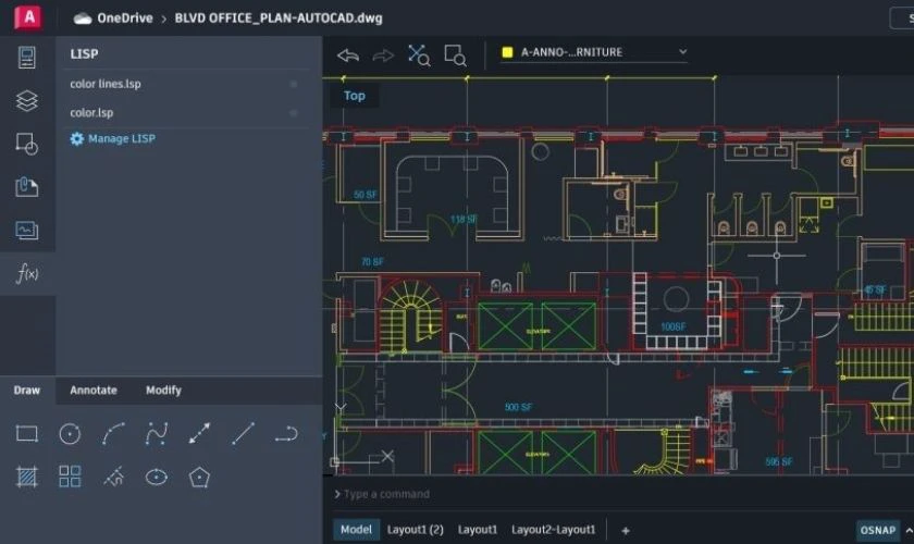 phần mềm thiết kế nội thất 3D chuy&ecirc;n nghiệp Autodesk AutoCAD 