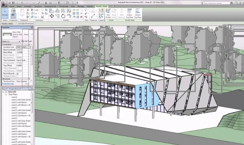 Phần mềm thiết kế nh&agrave; 3D online miễn ph&iacute; Autodesk Revit