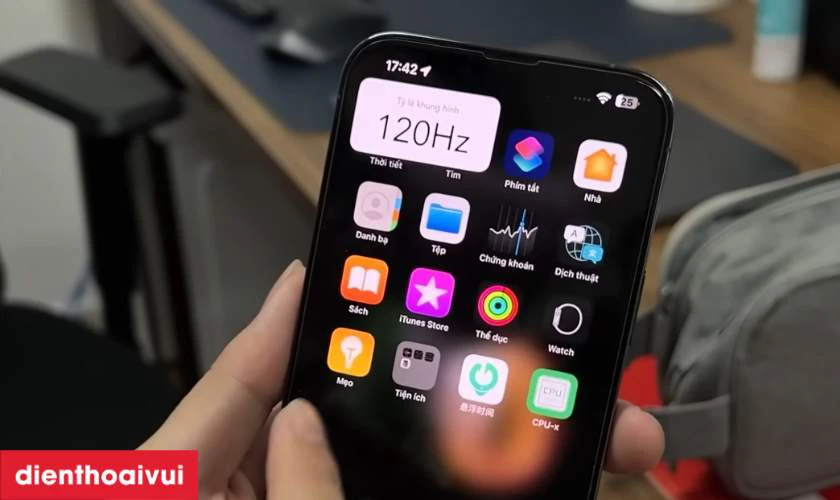 sửa lỗi màn hình giữ nguyên 120hz