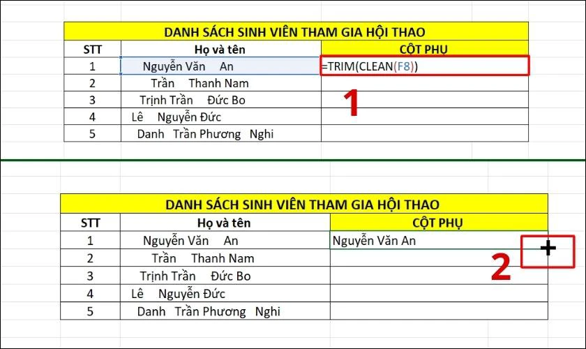 h&agrave;m trim v&agrave; clean x&oacute;a khoảng trắng đầu d&ograve;ng