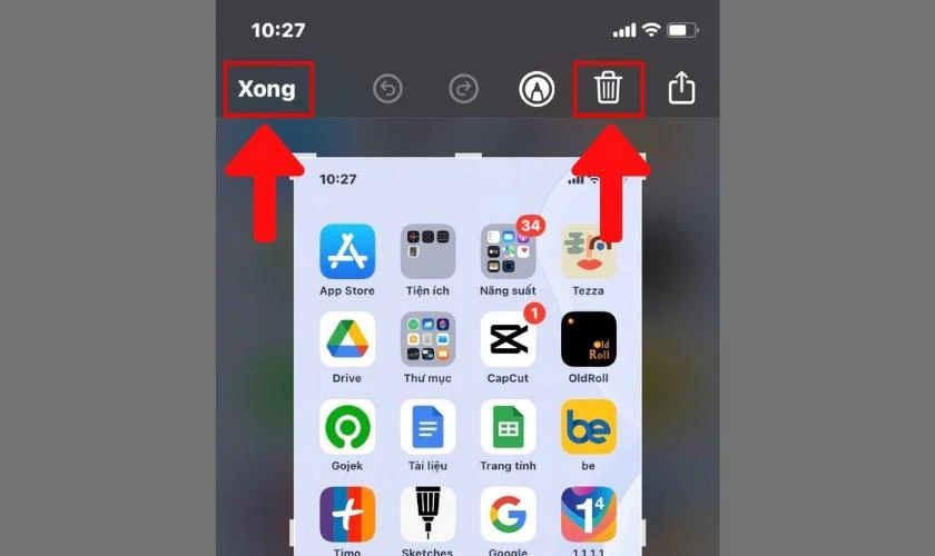 Lưu lại ảnh chụp m&agrave;n h&igrave;nh đ&atilde; chỉnh sửa 