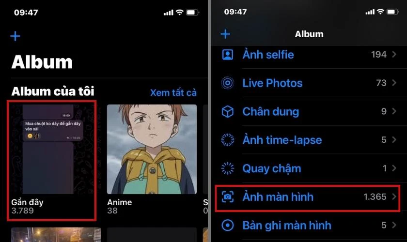 Ảnh chụp m&agrave;n h&igrave;nh được lưu ở đ&acirc;u?