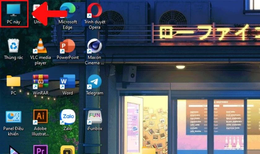 Nh&aacute;y chuột v&agrave;o mục This PC 
