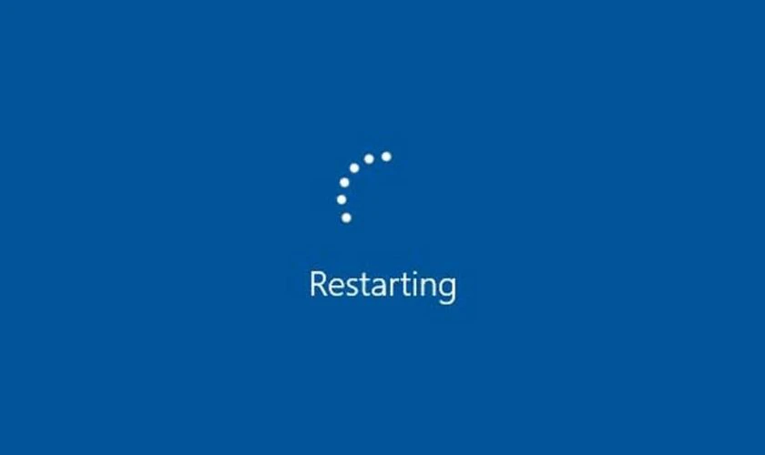Khởi động máy để khắc phục lỗi laptop bị mất WiFi