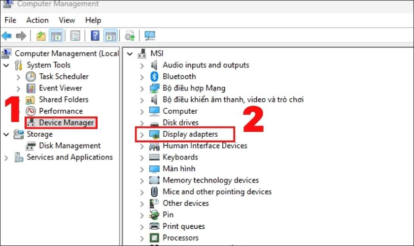 Hướng dẫn cập nhật driver để sửa lỗi m&agrave;n h&igrave;nh laptop bị giật