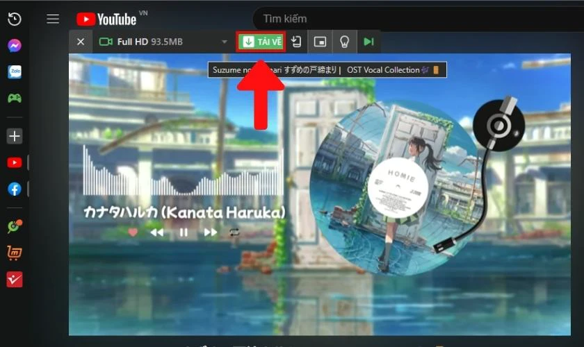 Sử dụng tr&igrave;nh duyệt Cốc Cốc để dơnload video về laptop 