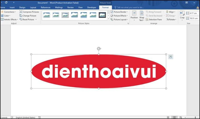 crop picture theo h&igrave;nh d&aacute;ng c&oacute; sẵn trong word 
