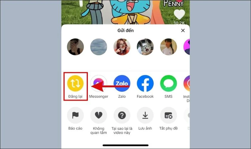Hướng dẫn đăng lại video TikTok trong một nốt nhạc