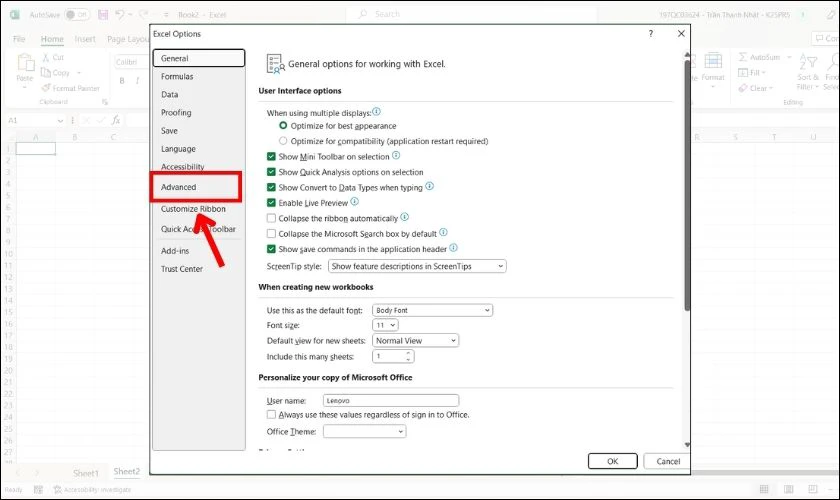 Khắc phục lỗi định dạng số thập phân trong Excel