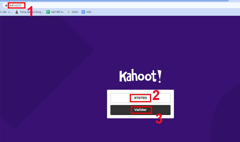đăng nhập kahoot. it để chơi game
