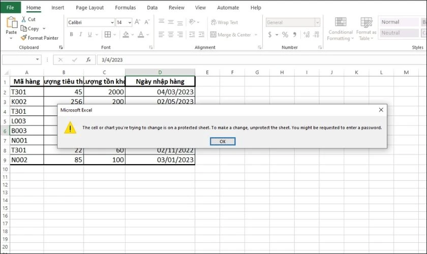 v&igrave; sao cần kh&oacute;a &ocirc; trong excel kh&ocirc;ng cho chỉnh sửa
