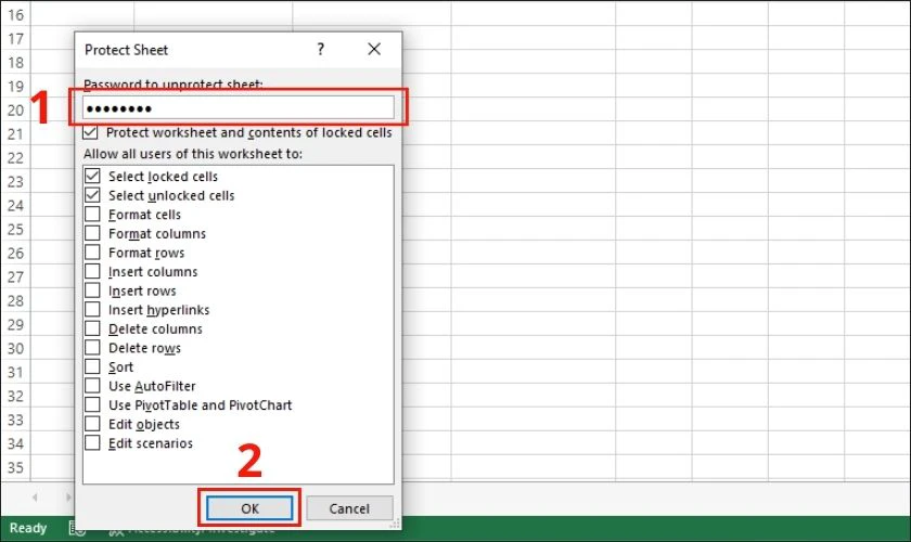 x&oacute;a to&agrave;n bảng dữ liệu excel