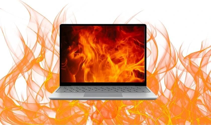 Máy quá nóng cũng có thể làm cho laptop lên màn hình nhưng không chạy được