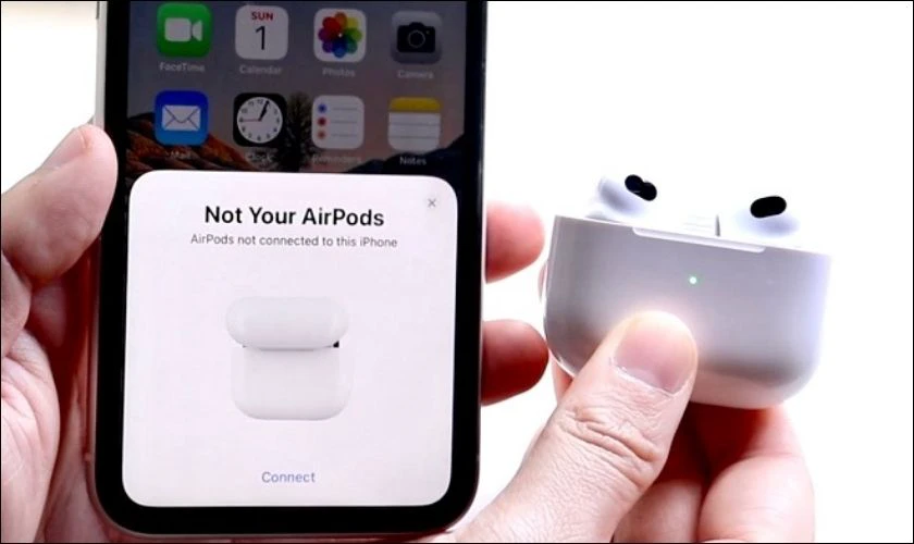 Lỗi AirPods kh&ocirc;ng hiện pop-up