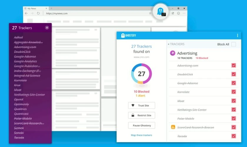 phần mềm ghostery