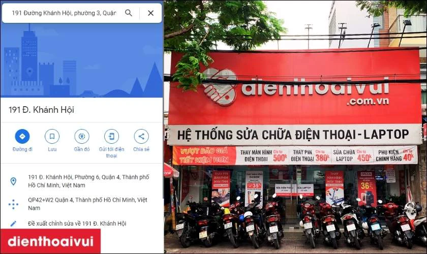 thay m&agrave;n h&igrave;nh iphone khanh hội quận 4 tại Điện Thoại Vui