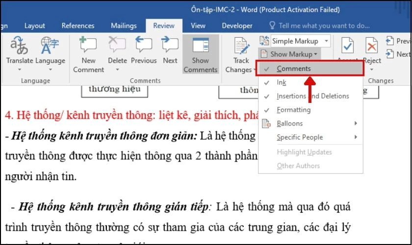 Hướng dẫn c&aacute;ch ẩn comment