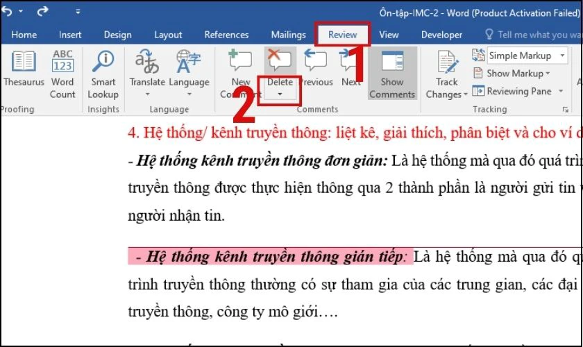 C&aacute;ch x&oacute;a to&agrave;n bộ phần comment c&ugrave;ng l&uacute;c 