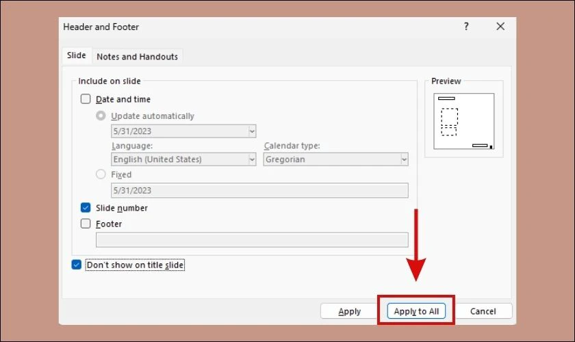 Hướng dẫn c&aacute;ch đ&aacute;nh số trang trong PowerPoint 2010, 2016 dễ hiểu