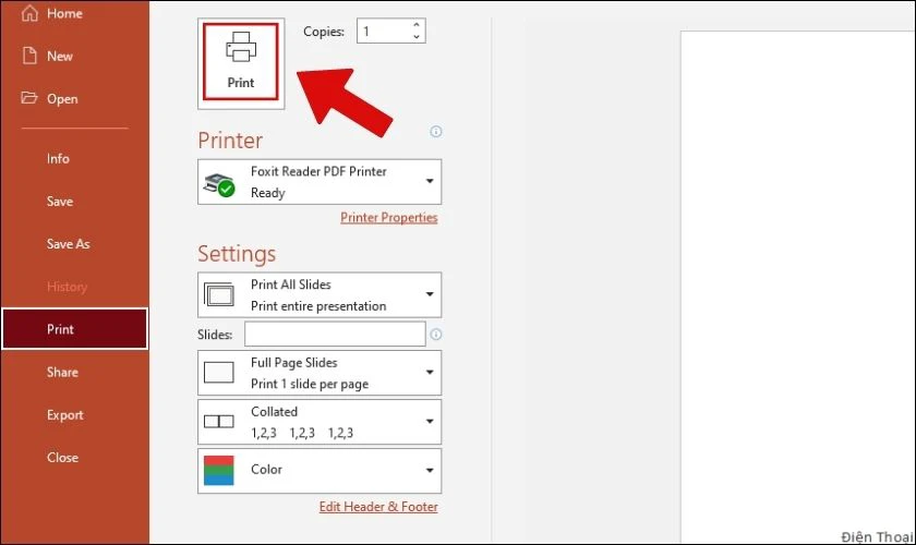 Cách chuyển PowerPoint sang PDF trực tuyến