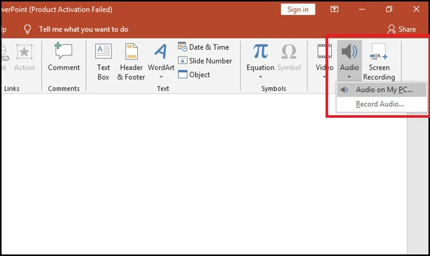 Chèn âm thanh tích tắt đếm ngược vào PowerPoint