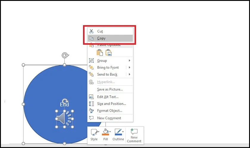 Cách chèn mẫu đồng hồ đếm ngược đã tạo vào trong PowerPoint