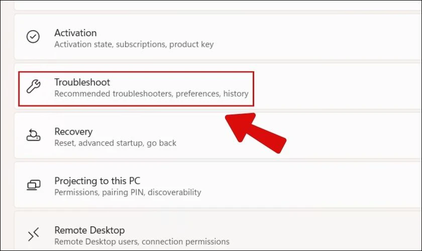 Mở tổ hợp ph&iacute;m Windows + I