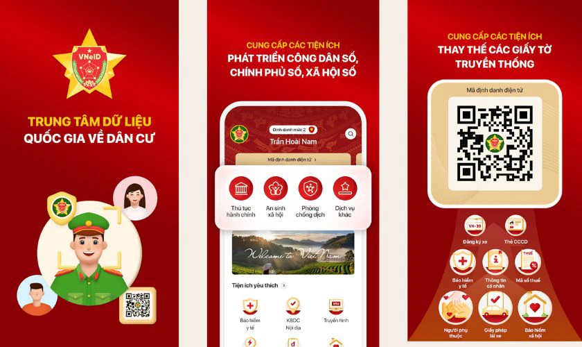 Đăng k&yacute; t&agrave;i khoản tr&ecirc;n ứng dụng VNeID 