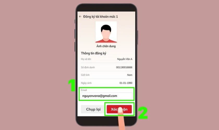 Ho&agrave;n th&agrave;nh c&aacute;ch tải v&agrave; đăng k&yacute; d&ugrave;ng phần mềm VNeID