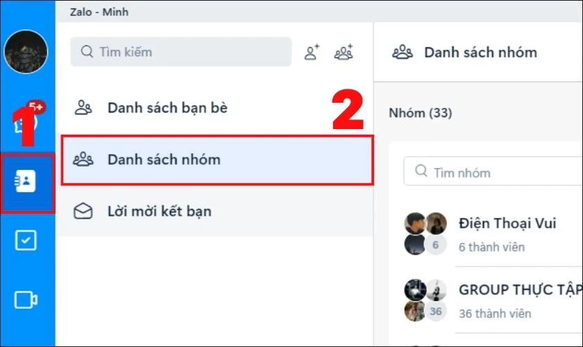 Hướng dẫn x&oacute;a, giải t&aacute;n nh&oacute;m Zalo tr&ecirc;n PC