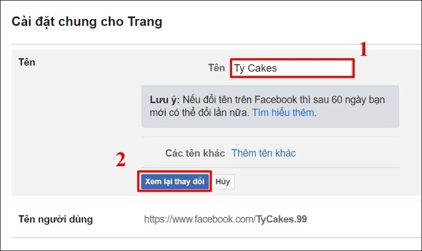 Nhấp v&agrave;o n&uacute;t Y&ecirc;u cầu thay đổi để ho&agrave;n tất